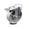 Service Caster 5 Inch Semi Steel Wheel Bolt Hole Caster with Total Lock Brake SCC-BHTTL20S515-SSR - alternate 1